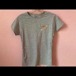Embroidered Women Saturn and Stars T-Shirt